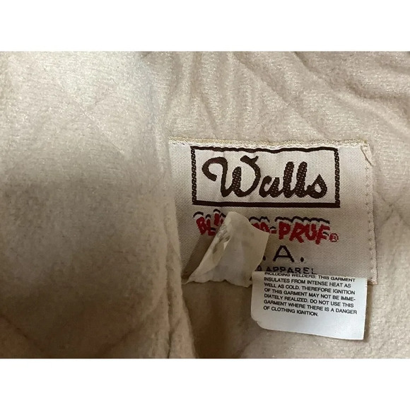 vintage Walls Blizzard Pruf Insulated brown Canvas Winter Hood Hat Made In USA - Picture 4 of 8